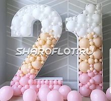 Цифры в стиле аэромозайка