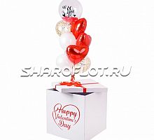 Коробка с шариками на 14 февраля