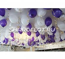 Шары синие, белые 30см