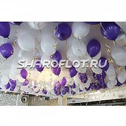 Шары синие, белые 30см