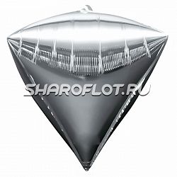 Шар Алмаз Серебро 41см