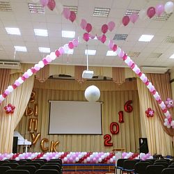 3D украшение зала на выпускной