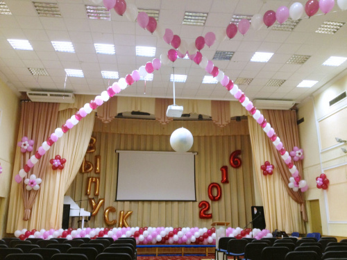 3D украшение зала на выпускной 3D украшение зала на выпускной