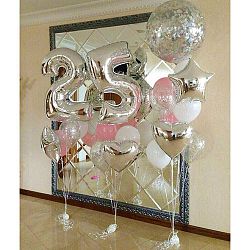 Композиция шаров с цифрой №025