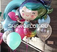 Оформление шарами на день рождение девочки