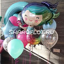 Оформление шарами на день рождение девочки