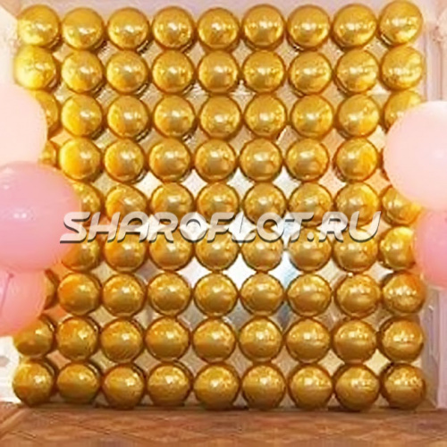 Золотая фольгированная фотозона 2х2м