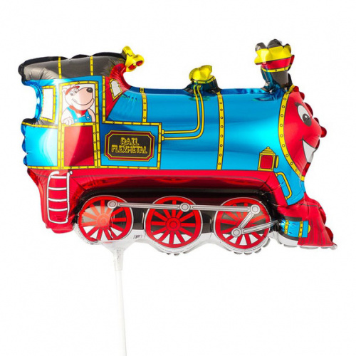 Мини-шар Паровоз Синий 25см