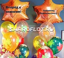 Украшение класса из гелиевых шаров Вперед к знаниям