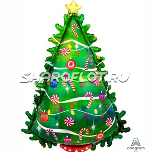 Шар Елочка нарядная 75см