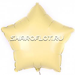 Шар Звезда Макарунс Желтая 40см