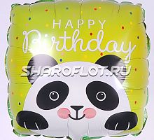 Подушка Панда Happy Birthday 40см