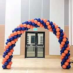 Гирлянда из шаров «Оранжево-Темно-Синяя»