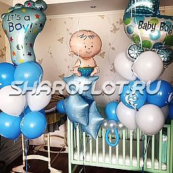 Оформление шарами для малыша