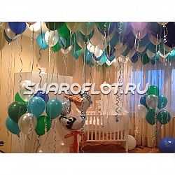 Комната в шариках с Аистом