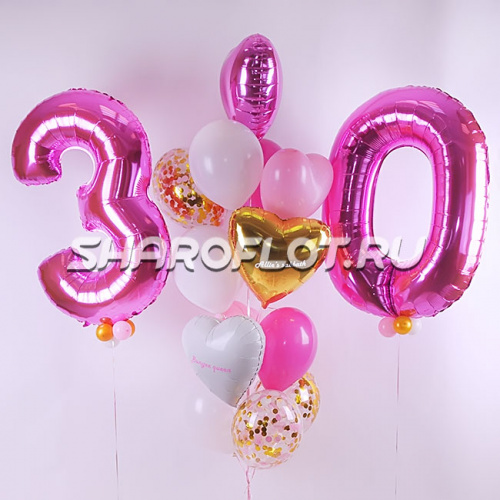 Шарики на 30 лет девушке