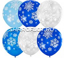 Шарики Снежинки, 30см