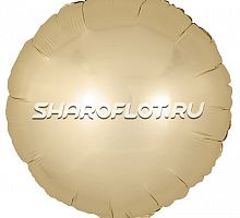 Шар Круг Золотой сатин 40см
