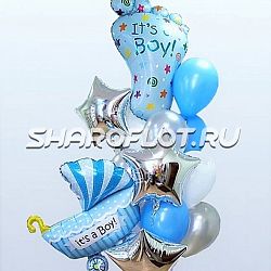 Букет из шаров на выписку