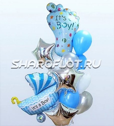 Букет из шаров на выписку