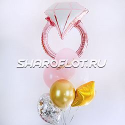 Букет с кольцом на Девичник