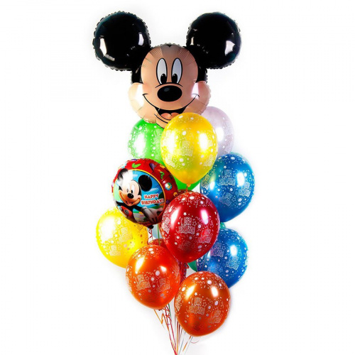 Букет металлик Микки поздравляет Букет металлик Микки поздравляет