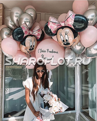 Композиция из воздушных шаров на день рождение