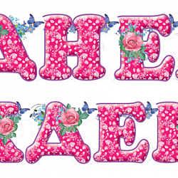 Гирлянда Буквы С днем рождения Розы 2м