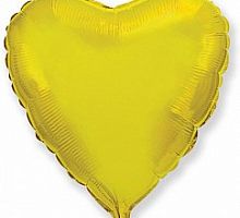 Шар Сердце Золотое 70см