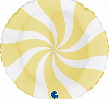 Шар Круг Леденец Желтый 45см