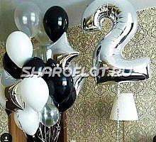 Композиция шаров с цифрой №028