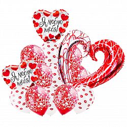 Букет шаров  «Большая любовь»