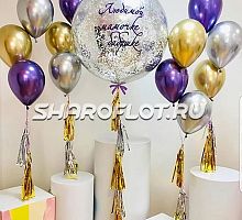 Украшение шарами для бабушки