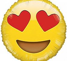 Круг Эмодзи Влюбленность 40см