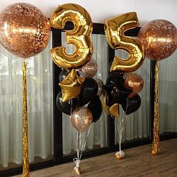 Композиция шаров с цифрой №033