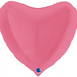 Шар Сердце Макарунс Фуксия 80см