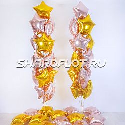 Высокий фонтан из Звезд