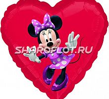 Шар Сердце Мини танцет 40см