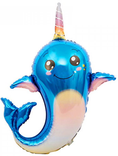 Шар Нарвал 90см