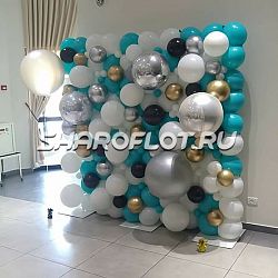 Фотозона из шаров для фотосессии 2х2м на каркасе