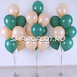 Фонтан в 2х цветах из 10 шаров