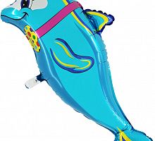 Ша Дельфин с бабочкой 75см