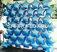 Фотозона Голубая звезда 2х2м на каркасе