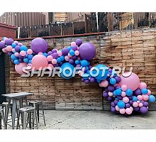 Пена из шаров "Сиреневый восторг"