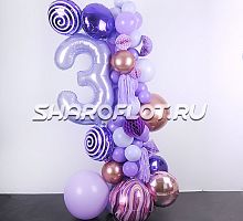 Колонна из шаров на 3 года