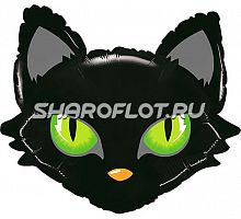Шар Черный Кот (голова) 65см