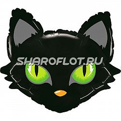 Шар Черный Кот (голова) 65см