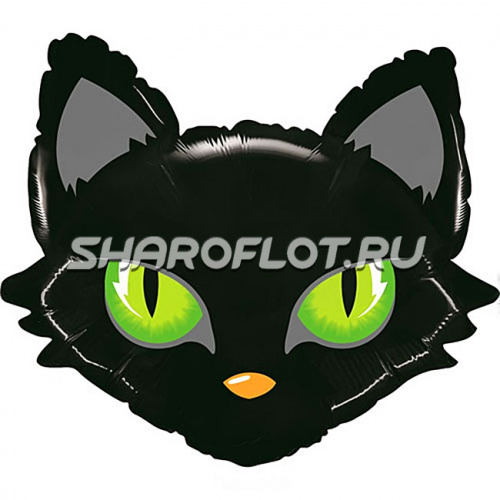 Шар Черный Кот (голова) 65см