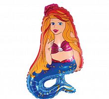 Мини-шар Русалочка 25см