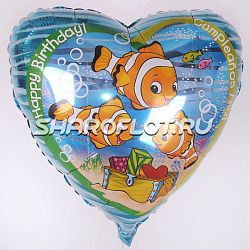 Сердце Рыбка Немо 40см